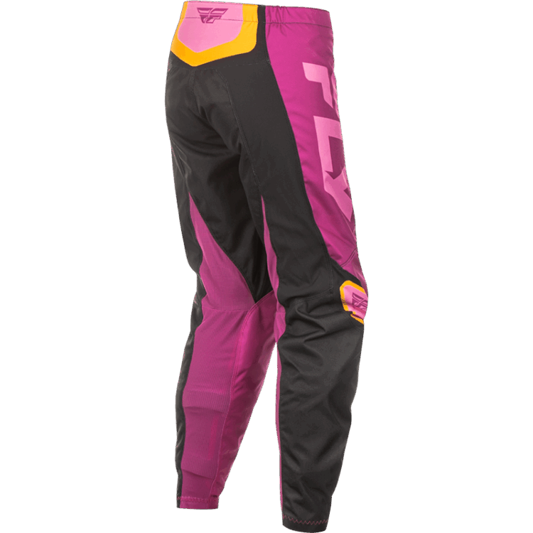 WOMEN'S F-16 PANTS BLACK/MAUVE/YELLOW SZ - Image 4