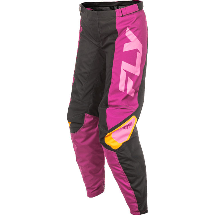 WOMEN'S F-16 PANTS BLACK/MAUVE/YELLOW SZ - Image 5