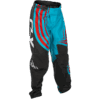 YOUTH F-16 PANTS CYAN/BLACK/RED SZ