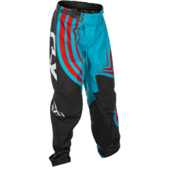 YOUTH F-16 PANTS CYAN/BLACK/RED SZ