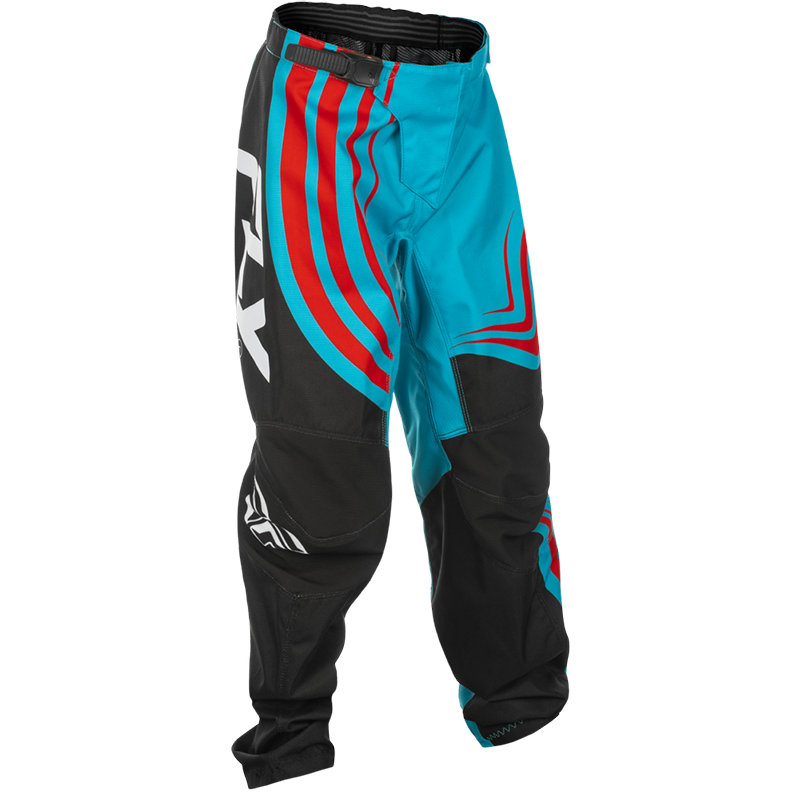 YOUTH F-16 PANTS CYAN/BLACK/RED SZ