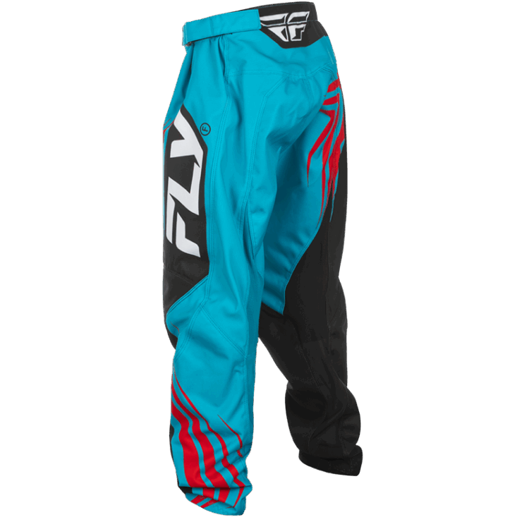YOUTH F-16 PANTS CYAN/BLACK/RED SZ - Image 3
