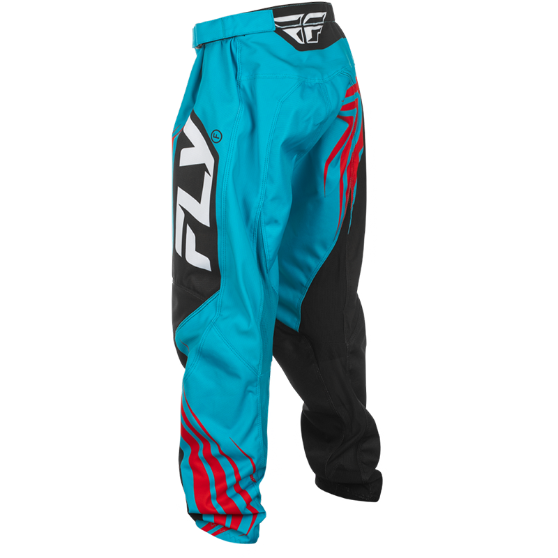 YOUTH F-16 PANTS CYAN/BLACK/RED SZ - Image 3