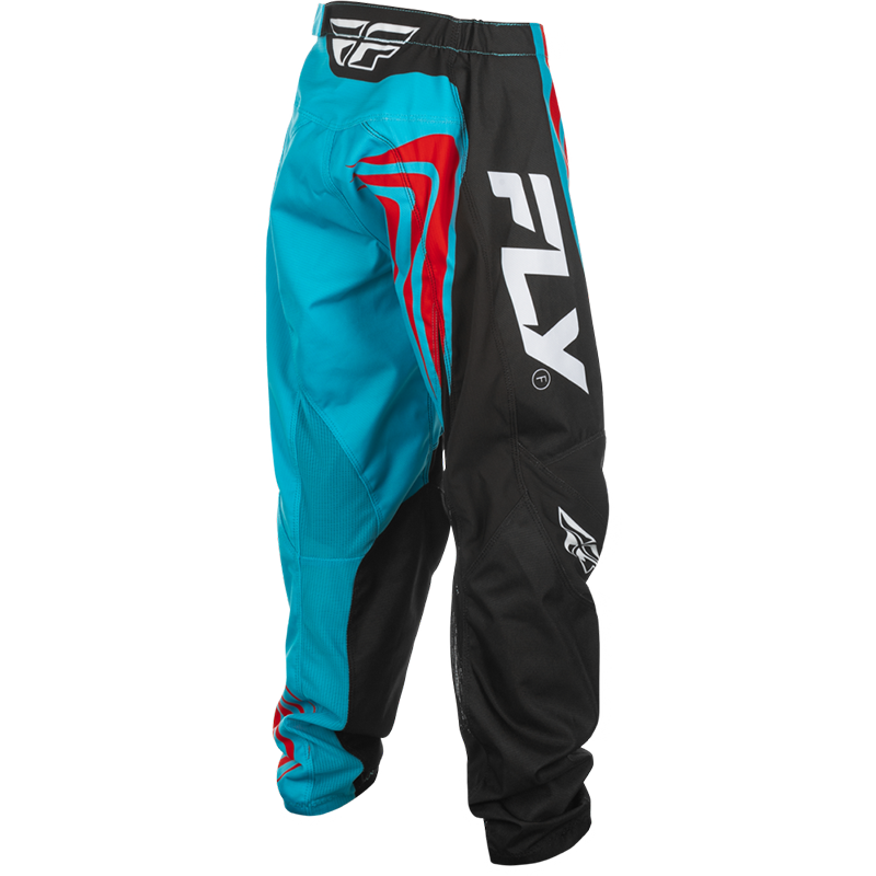 YOUTH F-16 PANTS CYAN/BLACK/RED SZ - Image 4