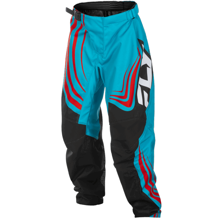 YOUTH F-16 PANTS CYAN/BLACK/RED SZ - Image 5