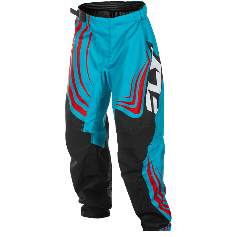 YOUTH F-16 PANTS CYAN/BLACK/RED SZ - Image 5