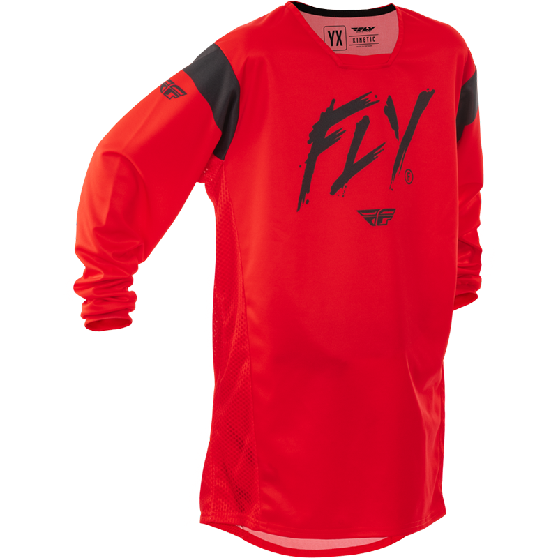 YOUTH KINETIC STOKE JERSEY RED/BLACK - Image 2