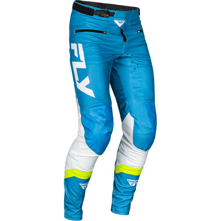 YOUTH RAYCE BICYCLE PANTS BLUE/WHITE/LIME GREEN SZ
