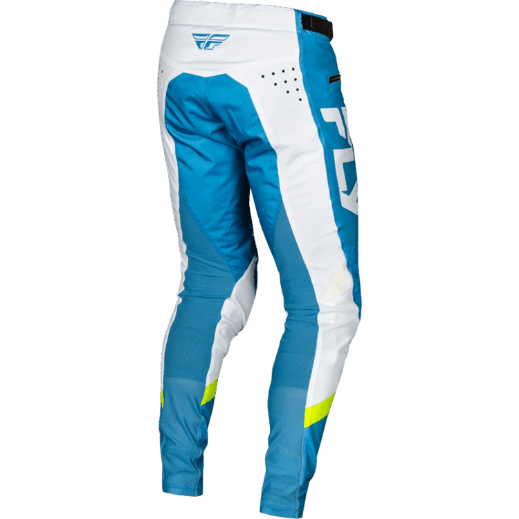 YOUTH RAYCE BICYCLE PANTS BLUE/WHITE/LIME GREEN SZ - Image 4