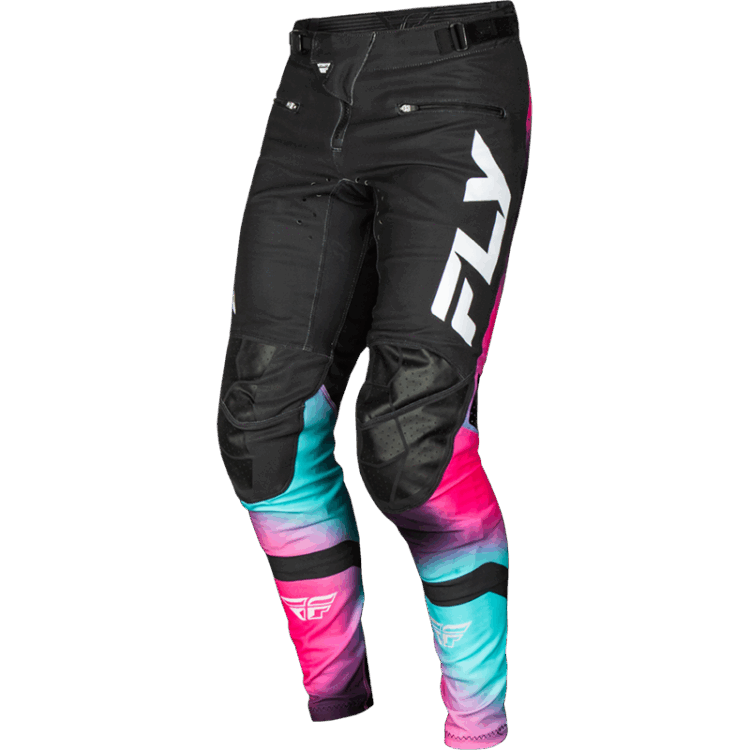 YOUTH RAYCE BICYCLE PANTS FUSCHIA/BLACK/TEAL SZ - Image 5