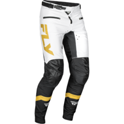 YOUTH RAYCE BICYCLE PANTS WHITE/BLACK/GOLD SZ