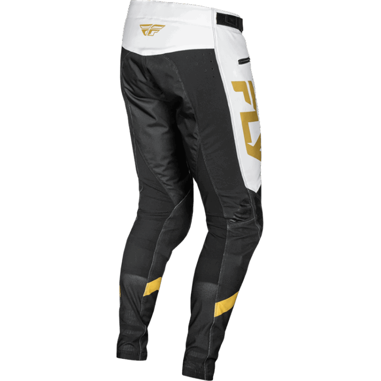 YOUTH RAYCE BICYCLE PANTS WHITE/BLACK/GOLD SZ - Image 4