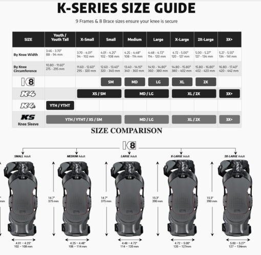 K8 3.0 KNEE BRACE CARBON (PR) CARBON/GRAPHITE - Image 2