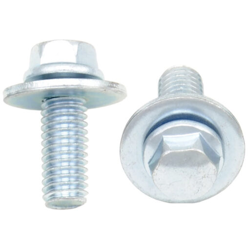 8MM HEX HEAD FLANGE BOLT 6X1.0X16MM W/16MM WASHER 10/PK