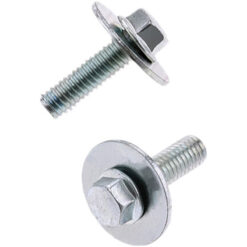 8MM HEX HEAD FLANGE BOLT 6X1.0X20MM W/16MM WASHER 10/PK