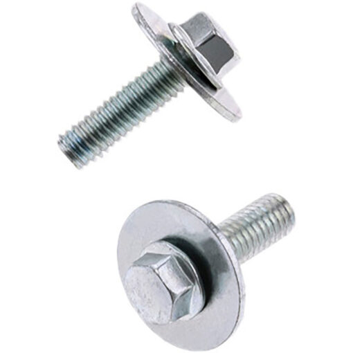 8MM HEX HEAD FLANGE BOLT 6X1.0X20MM W/16MM WASHER 10/PK
