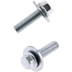 8MM HEX HEAD FLANGE BOLT 6X1.0X20MM W/20MM WASHER 10/PK