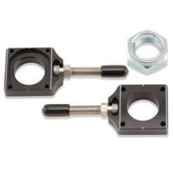 CHAIN ADJUSTER BLOCKS  BLACK Kawasaki KX250F KX450F KLX450R KX250 KX125 2003-2017