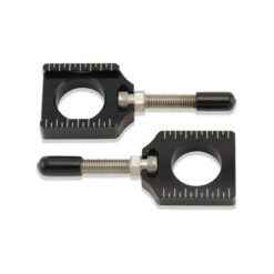 CHAIN ADJUSTER BLOCKS  BLACK Yamaha Kawasaki YZ450FX KX250F KX450F YZ250F YZ450F 2010-2019