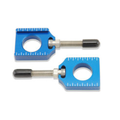 CHAIN ADJUSTER BLOCKS  BLUE Yamaha YZ125 YZ250 YZ250F WR250F WR450F YZ450F 2002-2019