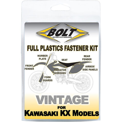 Full Pla (kit de tornillos) BOLT Kawasaki KX250 KX125 KX500 1988-2004 KAW-8804101