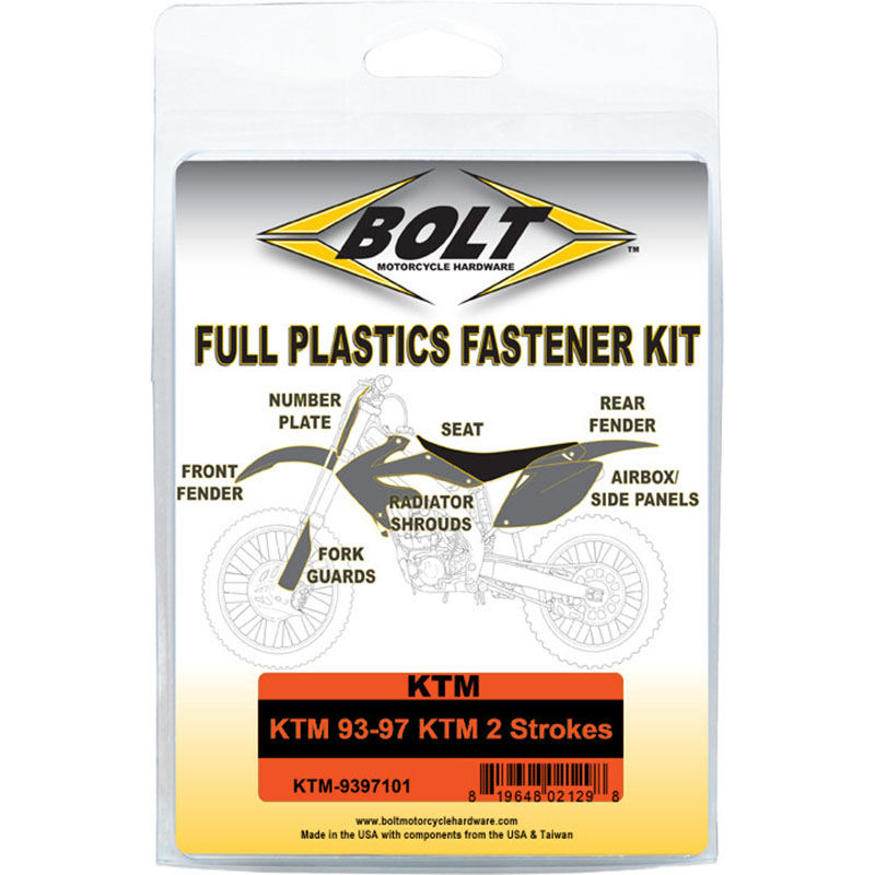 Full Pla (kit de tornillos) BOLT KTM 250 SX 620 SX 360 Exc 360 Sx 620 EXC 300 SX 440 Exc 440 Sx 125