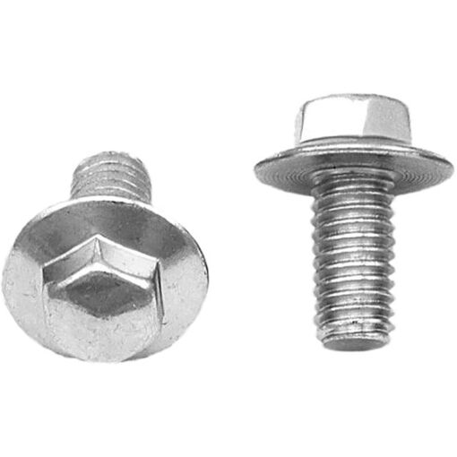 HEX BOLTS W/14MM FLANGE M6X12MM 10/PK