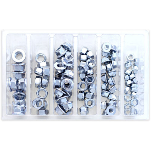 HEX FUJI-LOCK NUT ASSORTMENT 100 PIECE KIT