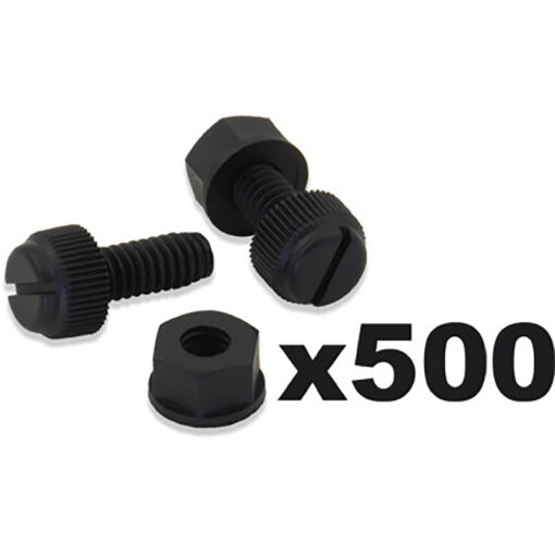 LICENSE PLATE BOLTS 500/PK W/NUTS