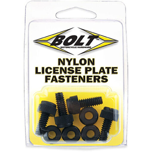 LICENSE PLATE BOLTS/NUTS 4/PK