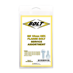 M6 10MM HEX FLANGE BOLT ASSORTMENT 80 PIECE KIT