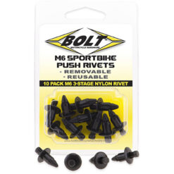 M6 THREE STAGE PUSH RIVET KIT 10/PK