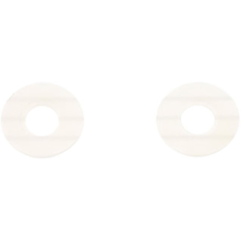 SEMI-TRANSPARENT NYLON WASHER 5X14MM 10/PK