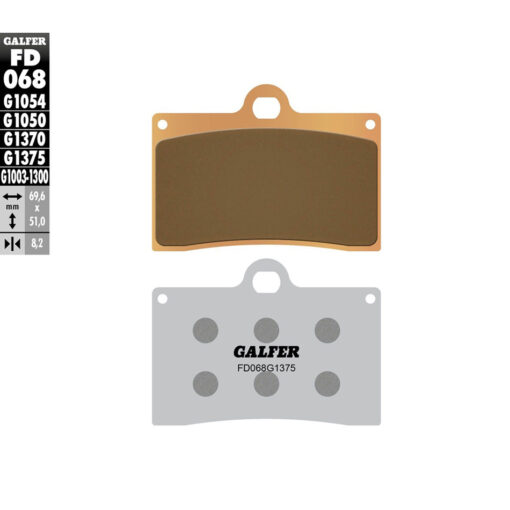 BRAKE PADS SEMI METALLIC FD068G1054