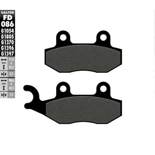 BRAKE PADS SEMI METALLIC FD086G1054