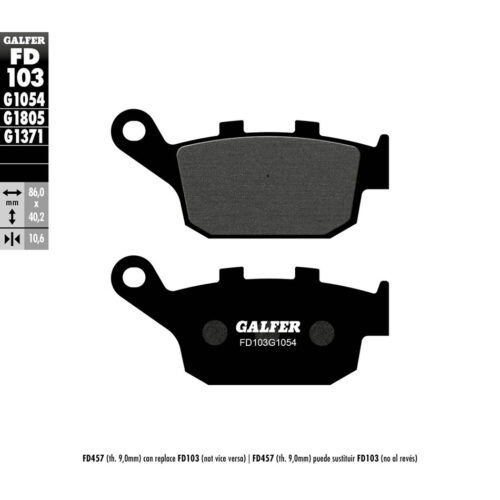 BRAKE PADS SEMI METALLIC FD103G1054 Buell Blast 500 00-07 Buell M2 Cyclone 00-02 Buell S3 Thunderbolt 98-00 Buell X1 Lightning 00-02 Buell XB12R Firebolt 04-10 Buell XB12Xt Ulysses 09-10 Buell XB9R Firebolt 02-07 Buell XB9S Lightning 03-04