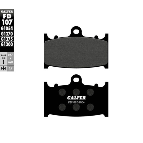 BRAKE PADS SEMI METALLIC FD107G1054 Kawasaki KLZ1000 Versys 15-16 Suzuki GSX1250FA 11-12 Kawasaki VN1700 Vulcan 1700 Voyager 09-14 Kawasaki VN2000F Vulcan 2000 Classic LT 04-10 Kawasaki ZX600 Ninja ZX-6R 96-97 Kawasaki VN2000A Vulcan 2000 0