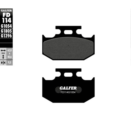 BRAKE PADS SEMI METALLIC FD114G1054 Suzuki DR350S 90-96 Yamaha WR250 92-97 Yamaha WR200 92-92 Yamaha XT250 08-18 Yamaha YZ250 90-98 Yamaha TT-R250 99-06 Kawasaki KX250 89-93 Kawasaki KDX 200 89-06 Kawasaki KDX 220R 97-05 Kawasaki KX125 89-9