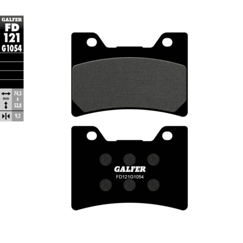 BRAKE PADS SEMI METALLIC FD121G1054 Yamaha VMX1200 V-Max 93-07 Yamaha FZR600R 90-99 Yamaha FZR1000 89-92 Yamaha FJ1200 93-93