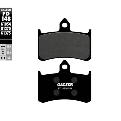 BRAKE PADS SEMI METALLIC FD148G1054 Honda CB900F 919 02-07 Honda CBR900RR 92-97 Honda CB1000 94-95 Honda RVF750R RC45 94-95 Kawasaki Z900 17-17 Honda VTR1000 Super Hawk 98-05