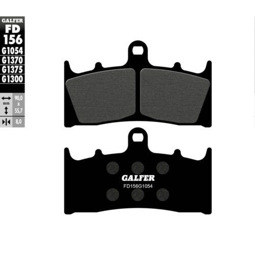 BRAKE PADS SEMI METALLIC FD156G1054 Kawasaki ZX600 Ninja ZX-6R 98-02 Kawasaki VN1600B Vulcan 1600 Mean Streak 04-04 Kawasaki ZRX1200 01-05 Kawasaki ZX1200 Ninja ZX-12R 00-03 Kawasaki VN1500P Vulcan 1500 Mean Streak 02-03 Kawasaki ZX750 Ninj