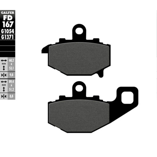 BRAKE PADS SEMI METALLIC FD167G1054 Kawasaki EX650 Ninja 650 ABS 13-16 Kawasaki Z750 04-04 Kawasaki ZX1000 Ninja 1000 11-13 Kawasaki EX650 Ninja 650 13-16 Kawasaki ER-6N 06-10 Kawasaki EX650 Ninja 650R 06-11 Kawasaki KLE650 Versys 07-14 Kaw