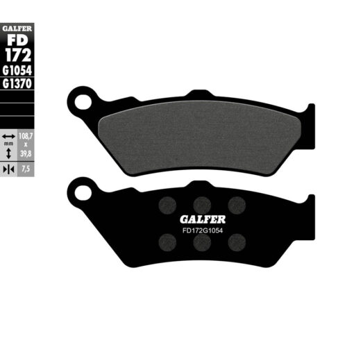 BRAKE PADS SEMI METALLIC FD172G1054