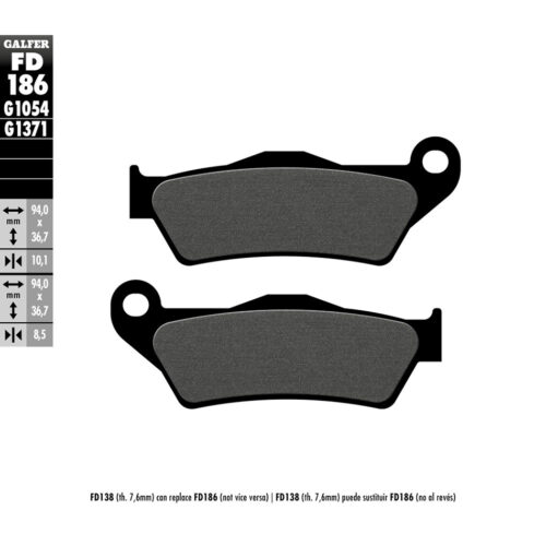 BRAKE PADS SEMI METALLIC FD186G1054 BMW R1200R Classic 11-12 BMW R Nine T 14-16 BMW K1300GT 09-10 BMW R100RS 95-95 BMW K1300S 09-15 BMW R1200GS 04-12 BMW R1200GS Adventure 06-12 BMW R1200R 06-14 BMW R1200RT 05-13 BMW K1200R 05-08 BMW K1200S