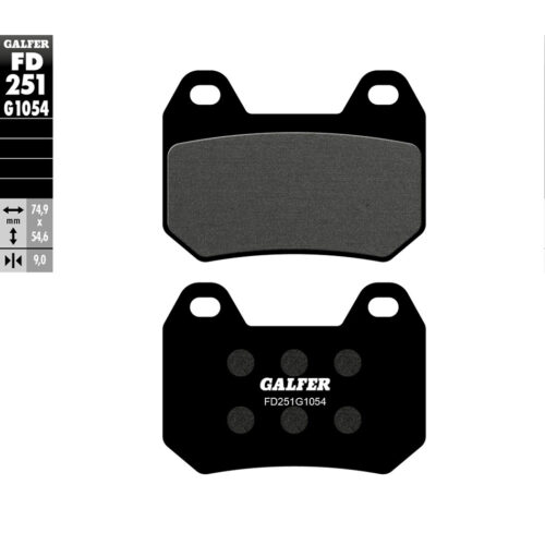 BRAKE PADS SEMI METALLIC FD251G1054 BMW R1200C Montauk 04-05 BMW R1200CL 03-04 BMW K1200LT 98-04