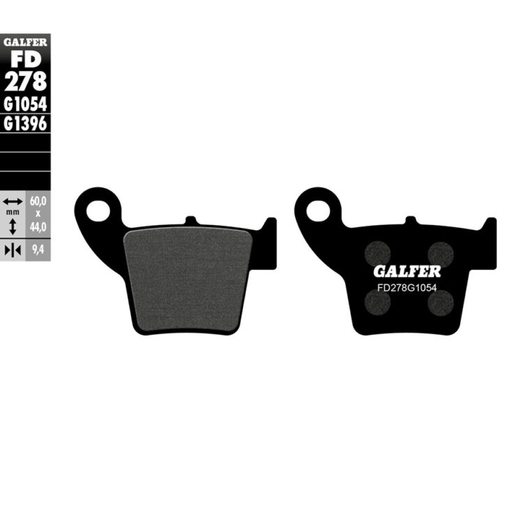BRAKE PADS SEMI METALLIC FD278G1054
