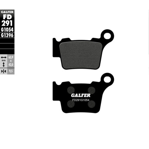 BRAKE PADS SEMI METALLIC FD291G1054 Husqvarna FE 350S 15-21 Husqvarna FE 501S 15-21 KTM 150 XC-W 17-17 Husqvarna TX 300 17-19 Husqvarna FX 350 17-21 Husqvarna FX 450 17-21 Husqvarna TE 150 17-20 KTM 350 EXC-F 12-21 KTM 500 XCF-W 12-16 KTM 3