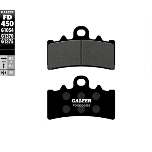 BRAKE PADS SEMI METALLIC FD450G1054 KTM 390 Duke 15-15 KTM 390 RC390 16-17 BMW G310R 16-21 BMW G310GS 17-21 KTM 200 Duke 12-15
