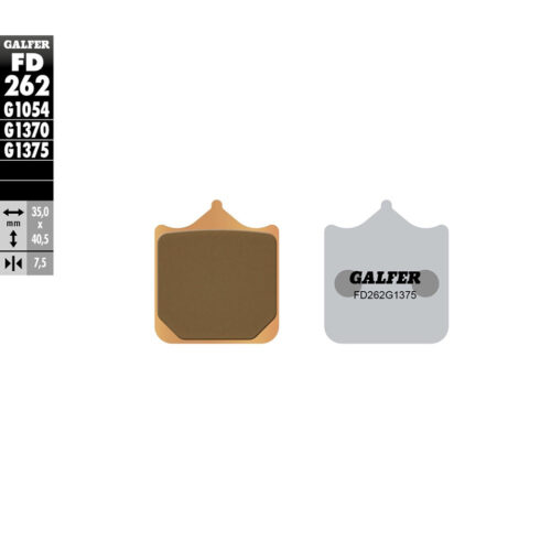 BRAKE PADS SINTERED CERAMIC FD262G1375 KTM 990 Smt 12-12 Aprilia Tuono 1000R Factory 07-09 Aprilia RSV Mille 01-03 Aprilia RSV Mille R 01-03 Aprilia RSV Mille R Nera 04-04 Aprilia RSV1000R 04-09 Aprilia RSV1000R Factory 04-09 Ducati 996R 01