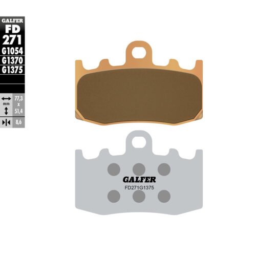 BRAKE PADS SINTERED CERAMIC FD271G1375 BMW K1300GT 09-10 BMW K1300S 09-15 BMW R1200RT 05-13 BMW K1200GT 03-08 BMW K1200S 05-08 BMW R1200S 06-11 BMW R1200ST 05-07 BMW K1200RS 01-05 BMW R1100S 01-04 BMW R1150GS Adventure 02-02 BMW R1150RT 01-